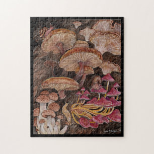 Menagerie of Mushrooms Jigsaw Puzzle