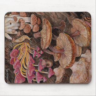 Menagerie of Mushrooms  Mouse Mat