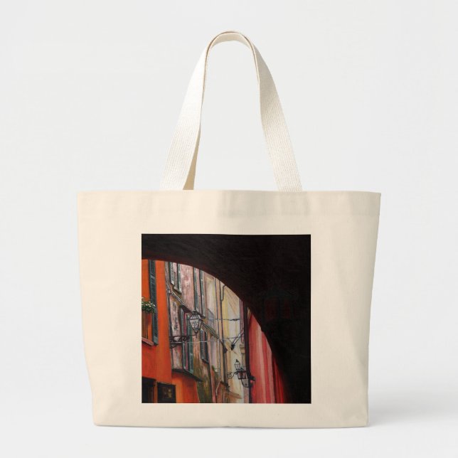 Menaggio lanterns 2012 large tote bag (Front)