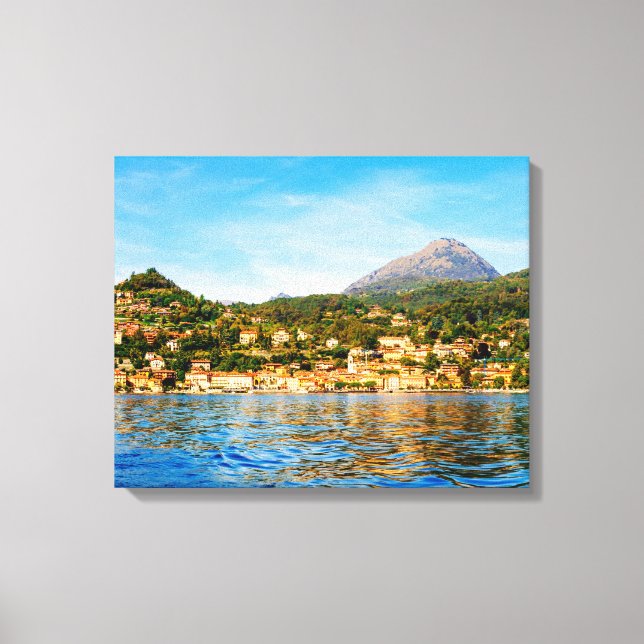 Menaggio on Lake Como, Italy. Canvas Print (Front)