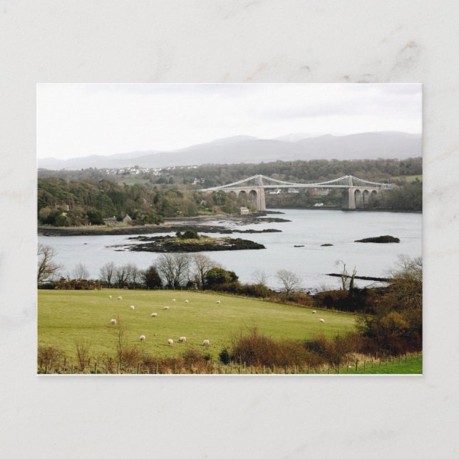 MENAI BRIDGE. POSTCARD (Front)