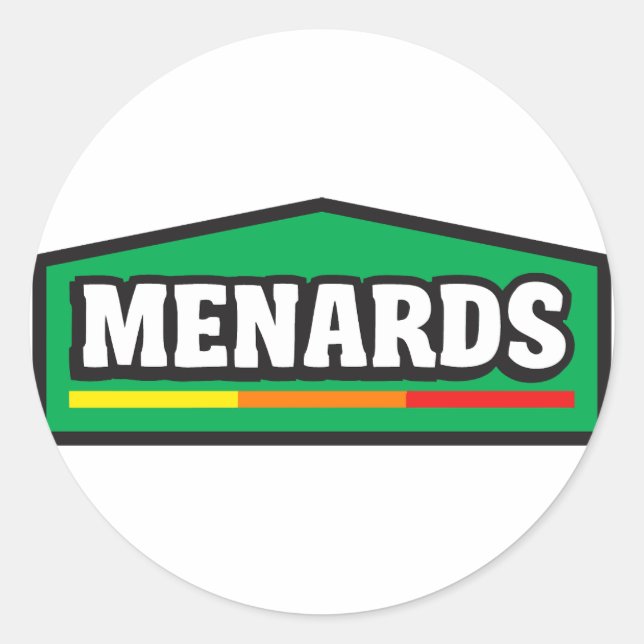 Menards home Improvement  Classic Round Sticker (Front)