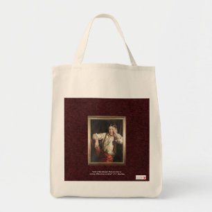Mencken "Love/Delusion" Quote Organic Tote Bag