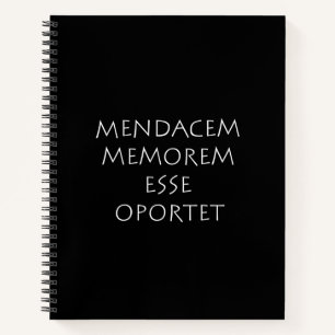 Mendacem memorem esse oportet notebook