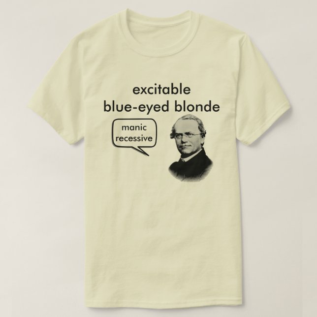 Mendel Manic Recessive T-Shirt (Design Front)