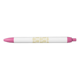 Mendela Pattern, Gold Black Ink Pen