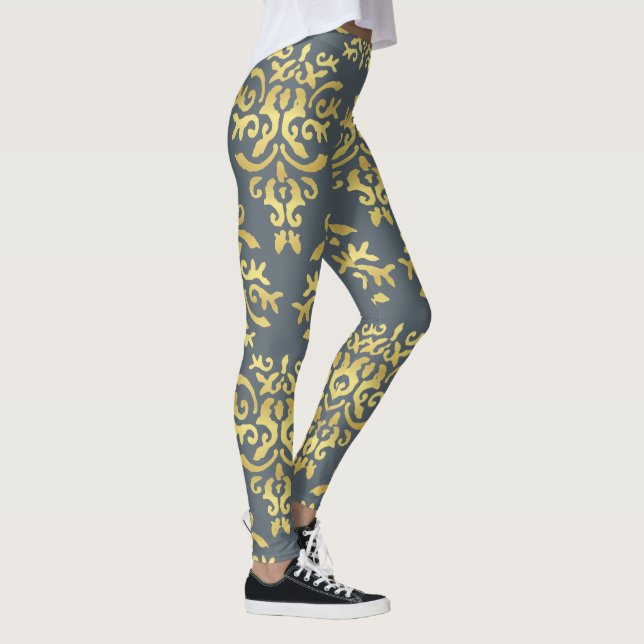 Mendela Pattern, Gold Leggings (Right)
