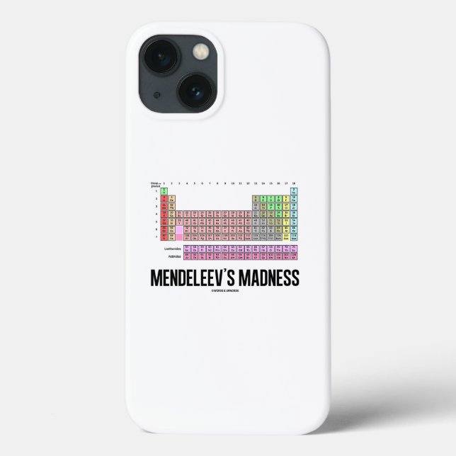 Mendeleev's Madness Periodic Table Of Elements Case-Mate iPhone Case (Back)