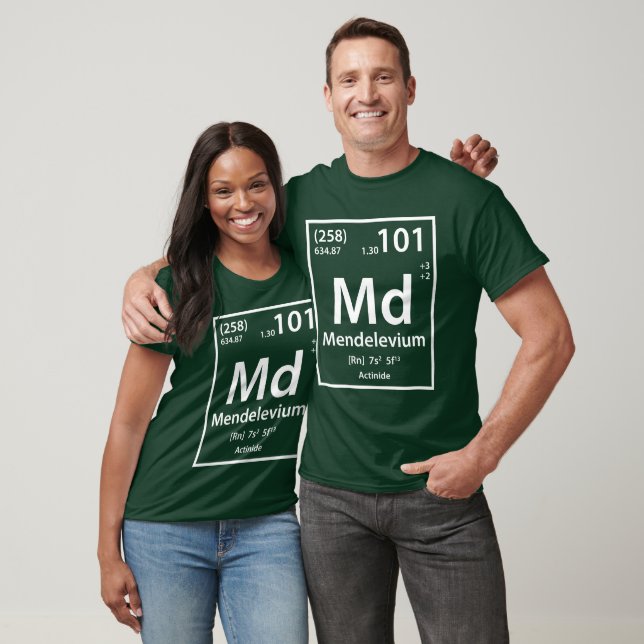 Mendelevium Element (white) T-Shirt (Unisex)