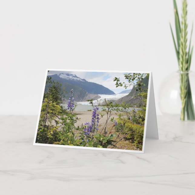 Mendenhall Glacier Alaska Blank Card (Front)