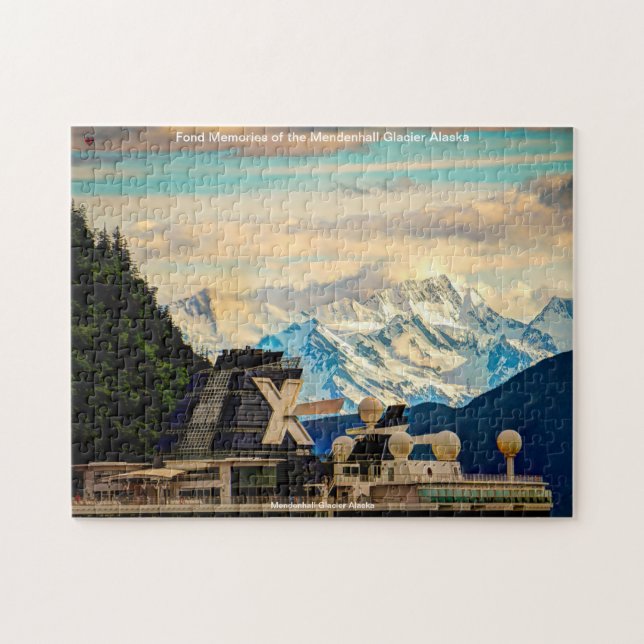 Mendenhall Glacier Alaska Jigsaw Puzzle (Horizontal)