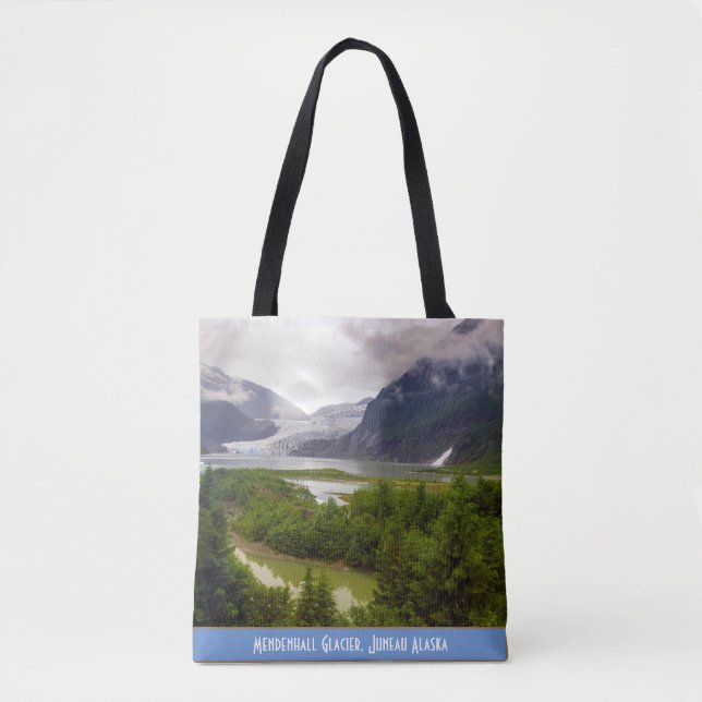 Mendenhall Glacier, Juneau AK Shoulder Tote (Front)