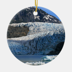 Mendenhall Glacier / Juneau Alaska Ceramic Tree Decoration