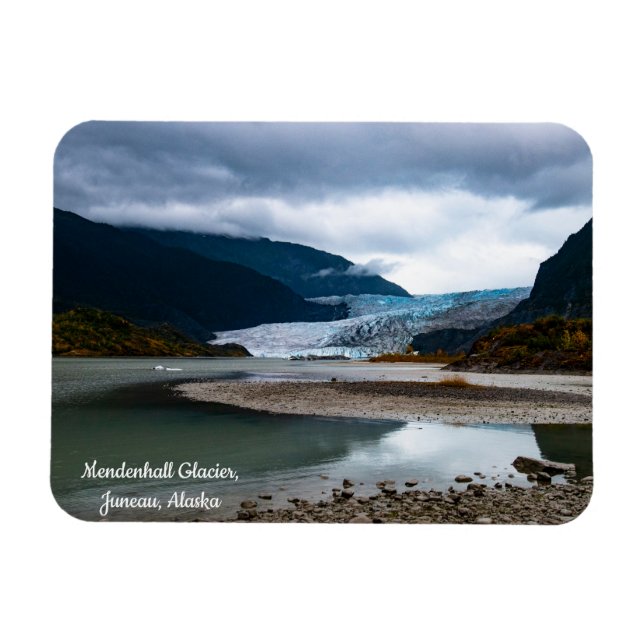 Mendenhall Glacier, Juneau, Alaska Magnet (Horizontal)