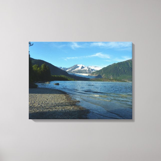 Mendenhall Lake in Juneau Alaska Landscape Canvas Print (Front)