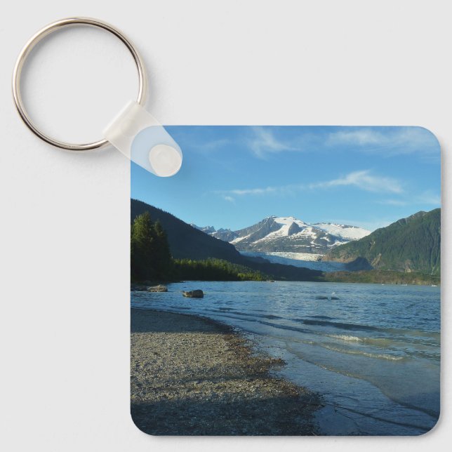 Mendenhall Lake in Juneau Alaska Landscape Key Ring (Front)