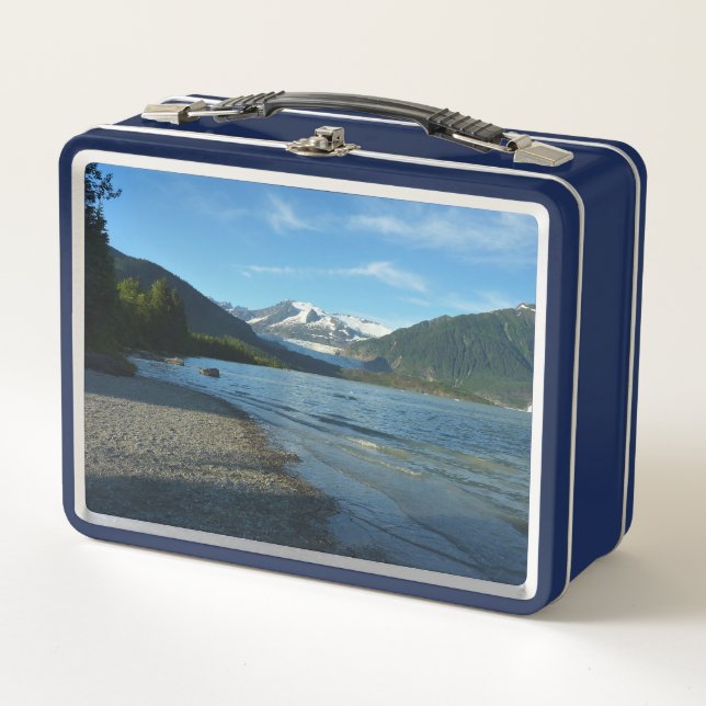 Mendenhall Lake in Juneau Alaska Landscape Metal Lunch Box (Front)