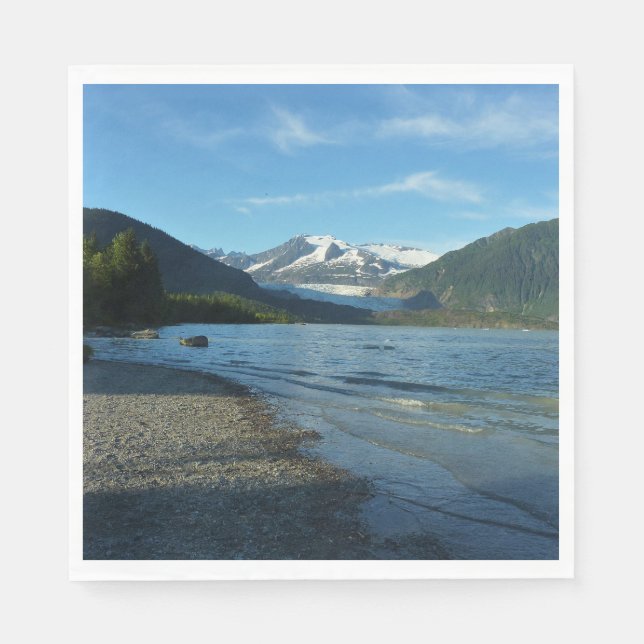 Mendenhall Lake in Juneau Alaska Landscape Napkin (Front)