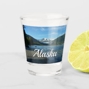 Mendenhall Lake in Juneau Alaska Landscape Shot Glass