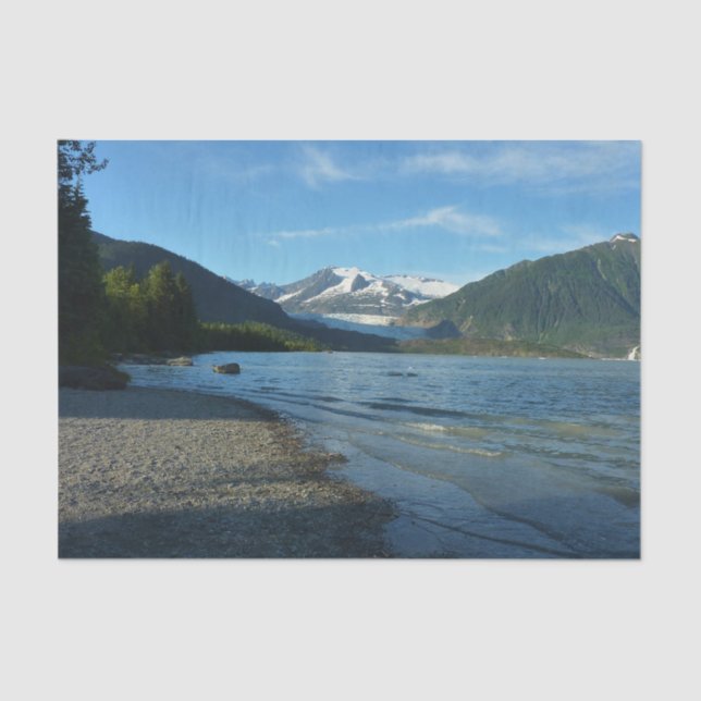 Mendenhall Lake in Juneau Alaska Landscape Tissue Paper (Front)