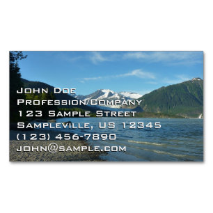 Mendenhall Lake in Juneau Alaska Magnetic Business Card