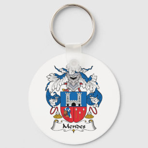 Mendes Family Crest Key Ring