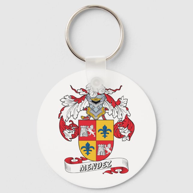 Mendez Family Crest Key Ring (Front)