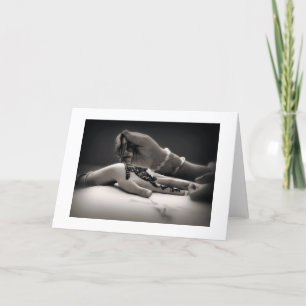 Mendhi Henna Greeting Card (with border)