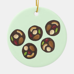 Mendiants French Chocolates Chocolatier Chocoholic Ceramic Tree Decoration