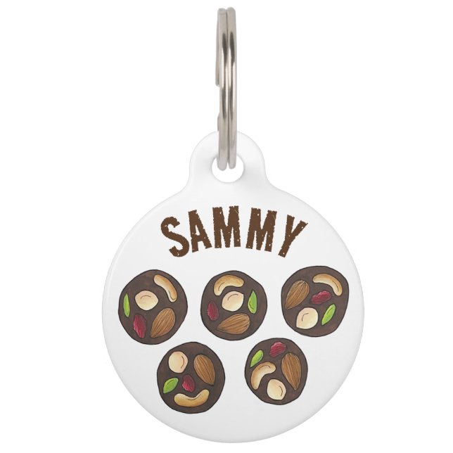 Mendiants French Chocolates Chocolatier Chocoholic Pet Tag (Front)