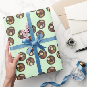 Mendiants French Chocolates Chocolatier Chocoholic Wrapping Paper