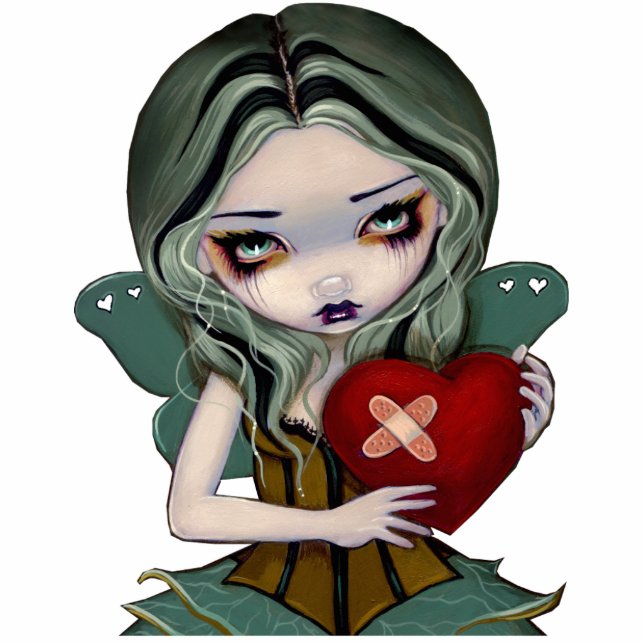 Mending a Broken Heart gothic fairy Photo Sculptur Standing Photo Sculpture (Front)