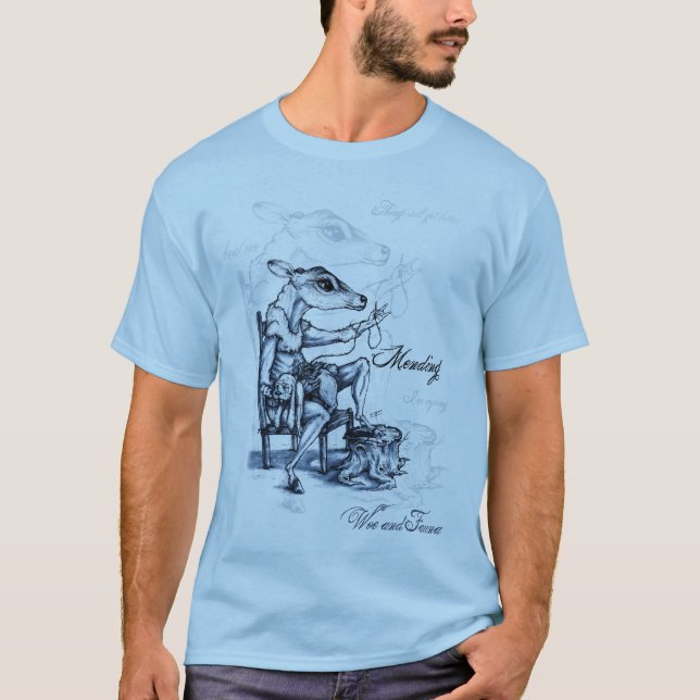 Mending - Cold Blue Tee (Front)