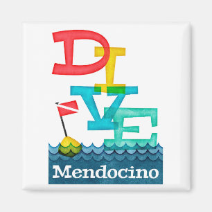 Mendocino Dive - Colourful Scuba Magnet