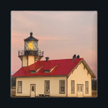 Mendocino Lighthouse Sunset Photo Magnet<br><div class="desc">Hello! Hope you like this photo I took! Feel free to add your own text and check my shops for more!</div>