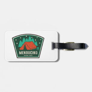 Mendocino National Forest Camping Luggage Tag