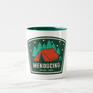 Mendocino National Forest Camping Two-Tone Coffee Mug