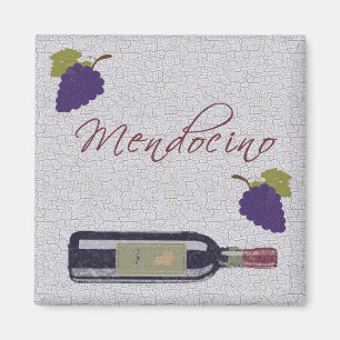 Mendocino Vintage Wine Magnet