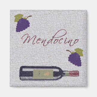 Mendocino Vintage Wine Magnet