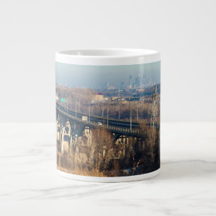 mendota bridge spanning minnesota river valley large coffee mug