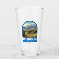 Mendoza Argentina Travel Art Vintage