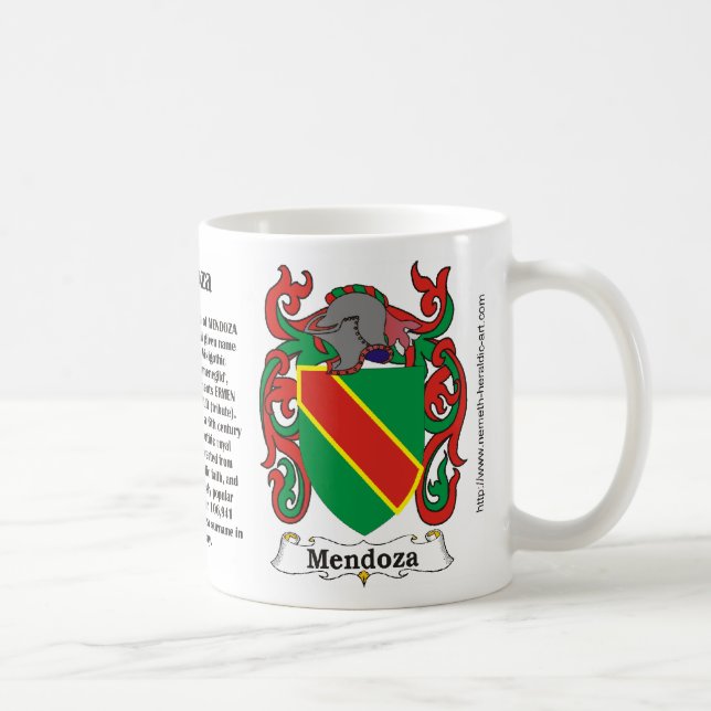 Mendoza Family Crest on a mug (Right)