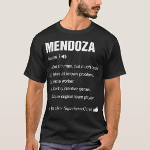 Mendoza Name Definition Meaning Family A1 Funny  T-Shirt