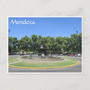 mendoza round postcard