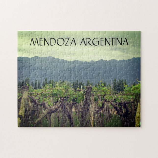 mendoza vines andes jigsaw puzzle (Horizontal)