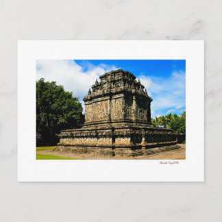 mendut temple postcard