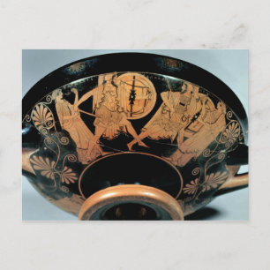 Menelaos, accompanied by Aphrodite Postcard