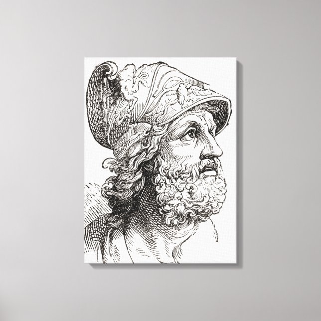 Menelaus, from Illustrated History of the World Canvas Print (Front)