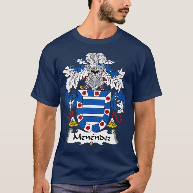 Menendez Coat of Arms  Family Crest T-Shirt (Front)