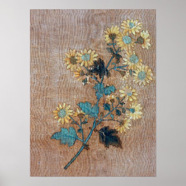 Mengfu - Ten Chrysanthemums Poster (Front)